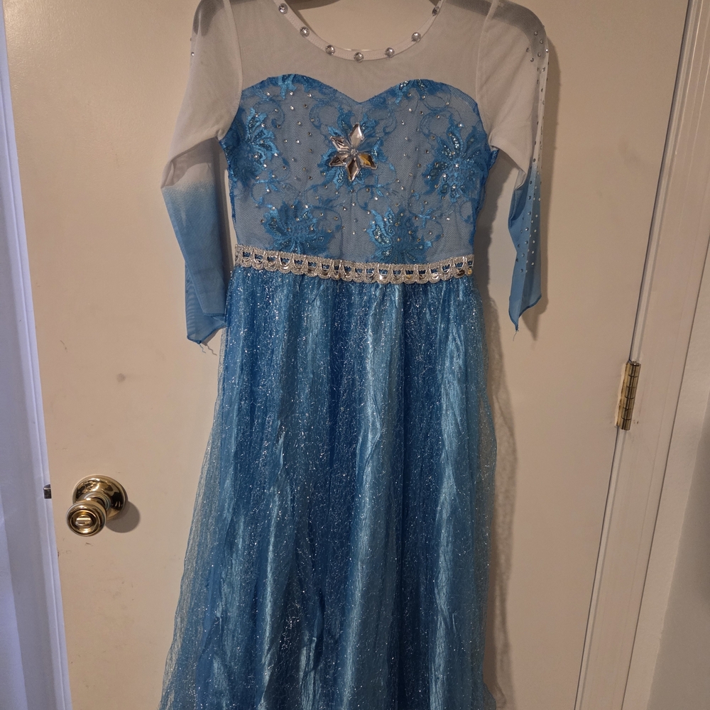 Blue and White Sparkling Dress